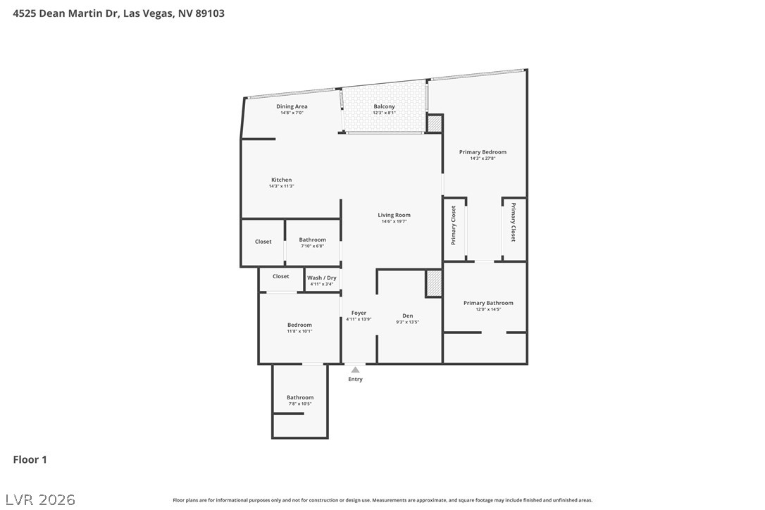 Photo 7 of 45, 4525 Dean Martin Drive #2807